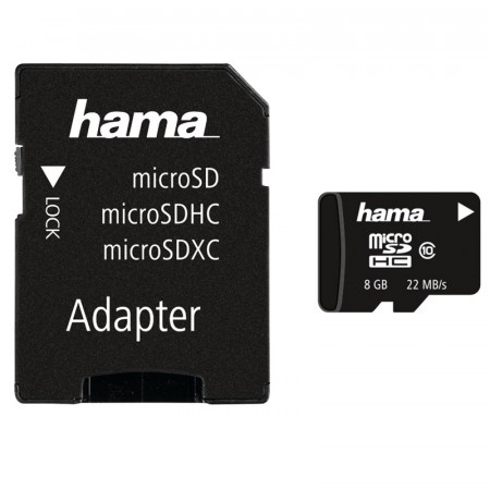 HAMA - Micro SD minnekort 8 GB